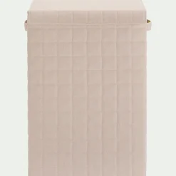 Panier à linge pliable en tissu H60cm - beige