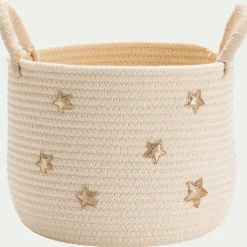 Panier de rangement à poids D23xH26cm - blanc
