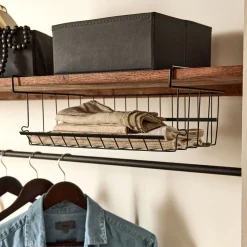 Panier filaire en fer galvanisé 36x25cm - gris