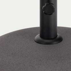 Parasol à franges et pied de parasol D180cm - vert kaki