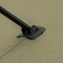 Parasol déporté en acier et tissu D300cm - vert