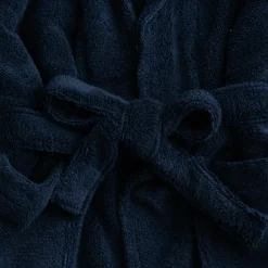 Peignoir en coton L/XL - bleu céou