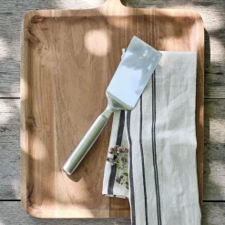 Pelle à lasagne en inox - gris métallisé