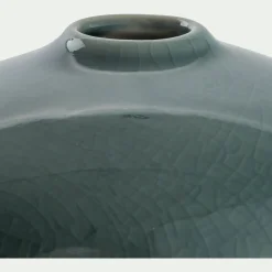 Petit vase en grès H6,5cm - bleu