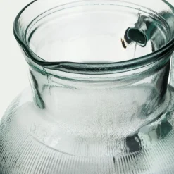Pichet avec anse en verre recyclé 2,3 L - transparent