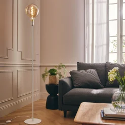 Pied de lampadaire - blanc H146cm