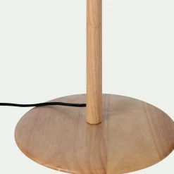 Pied de lampadaire en hévéa - bois clair H149cm