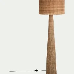 Pied de lampadaire en rotin H131cm - naturel