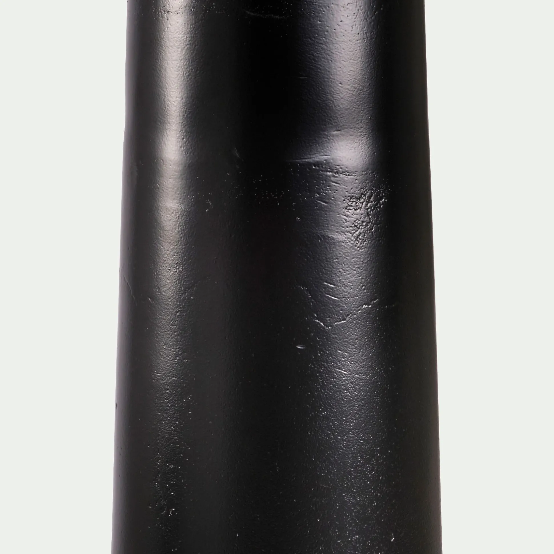 Pied de lampadaire électrifié en aluminium H162cm - noir