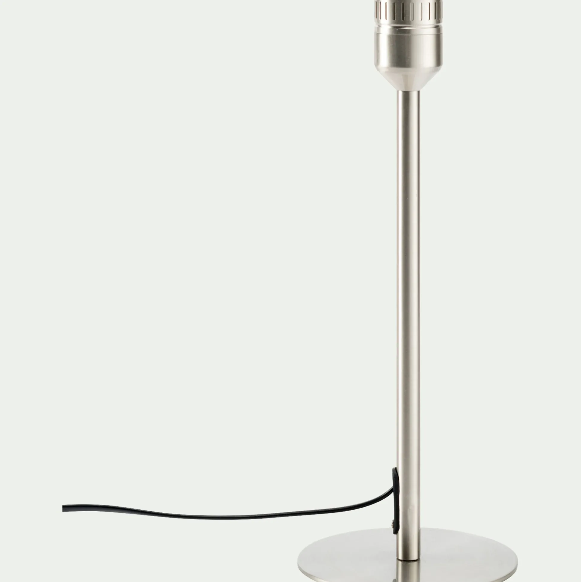 Pied de lampe à poser - gris argenté H37,2cm