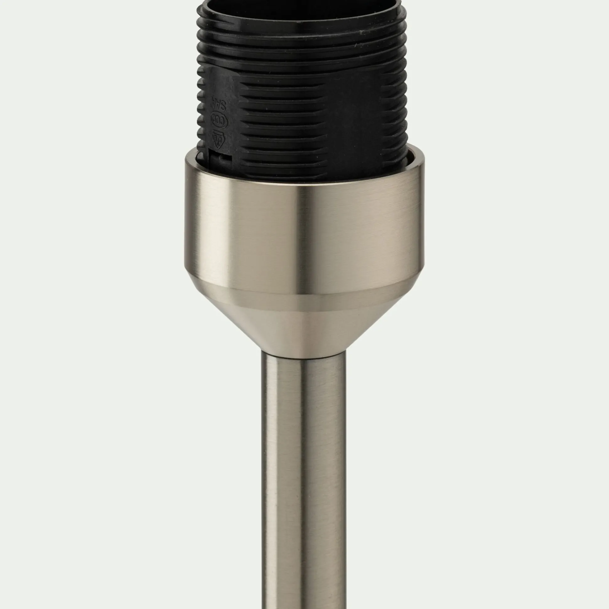 Pied de lampe à poser - gris argenté H37,2cm