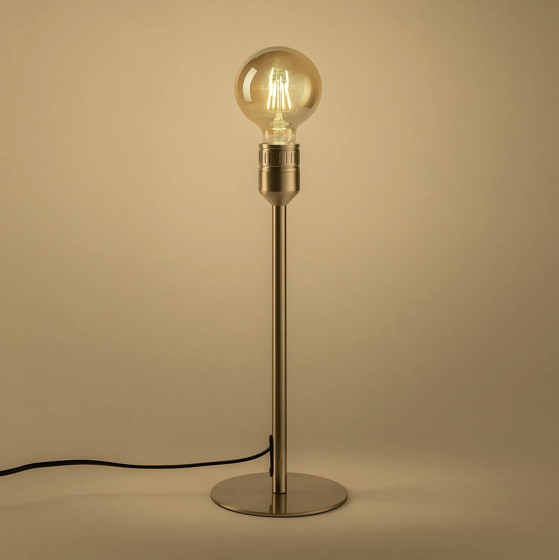 Pied de lampe à poser - gris argenté H37,2cm