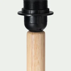 Pied de lampe en hévéa H41,5cm - bois clair