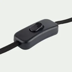 Pied de lampe électrifié en fibre de verre D13cm - blanc