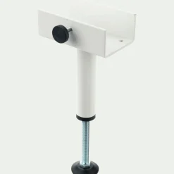 Pied de sommier central blanc H15cm