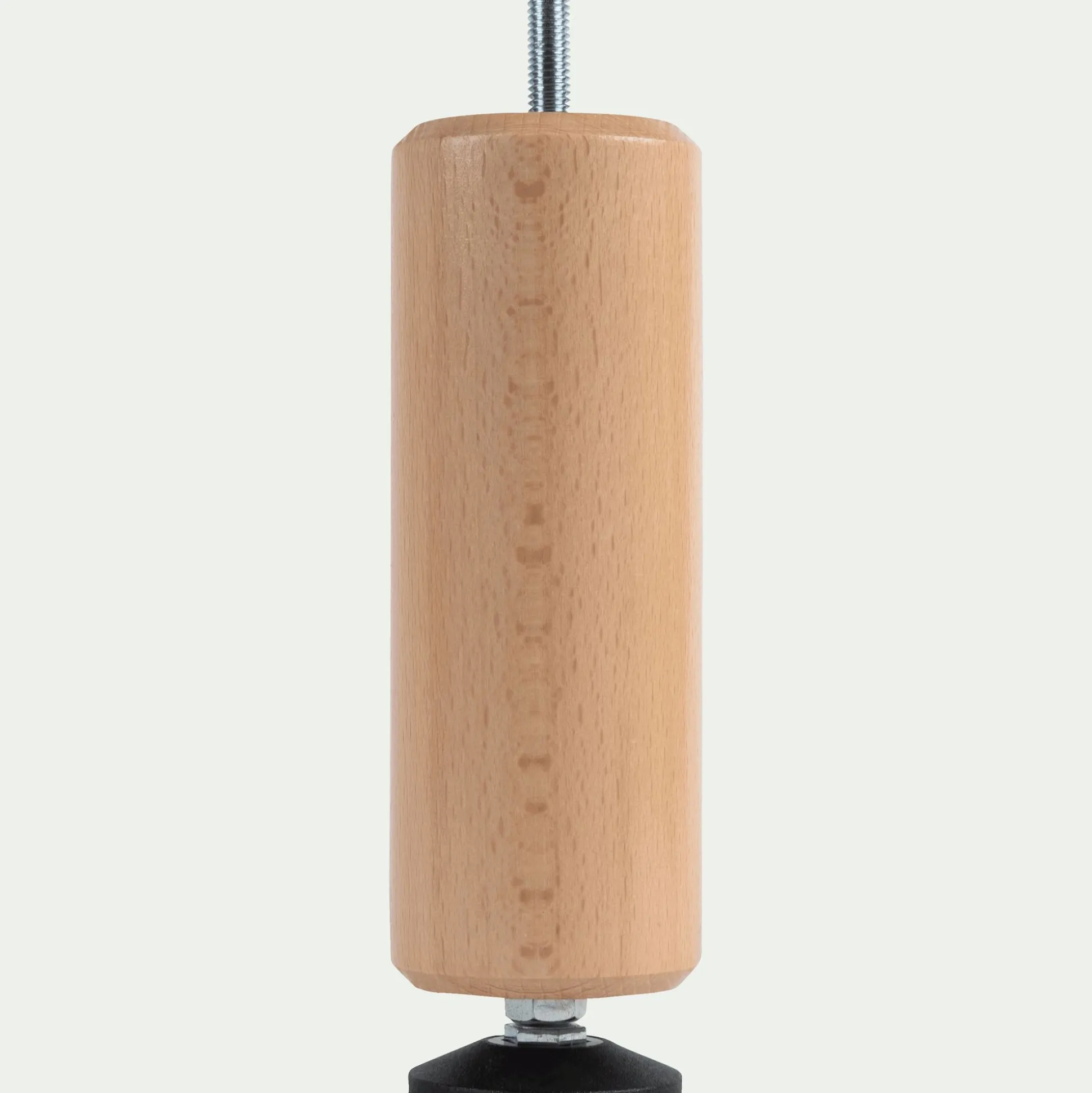 Pied de sommier cylindrique en hêtre - 15 à 20 cm