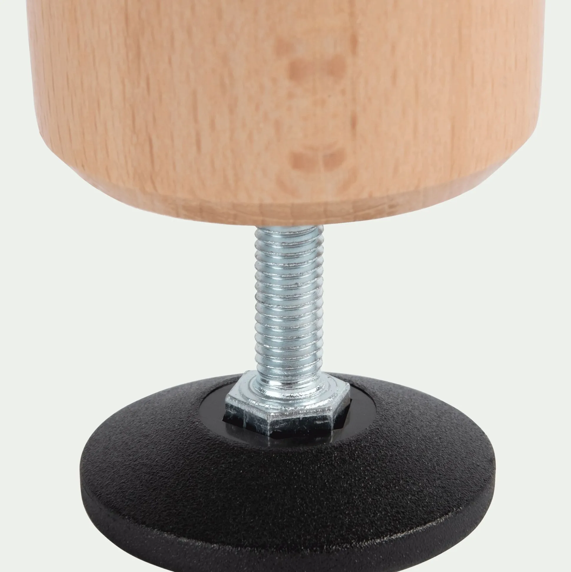 Pied de sommier cylindrique en hêtre - 15 à 20 cm