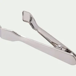 Pince à glaçons en inox - argenté