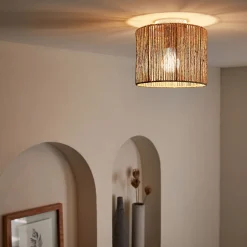 Plafonnier électrifié en métal D10cm - blanc