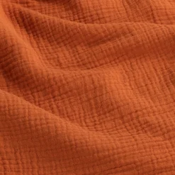 Plaid en gaze de coton - brun rustrel 130x170cm