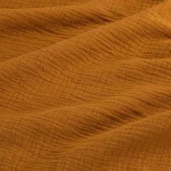 Plaid en gaze de coton - jaune alep 130x170cm