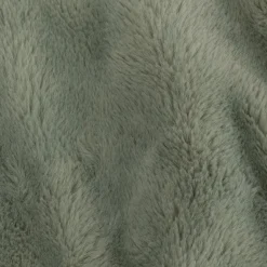 Plaid imitation fourrure 130x170cm - vert olivier