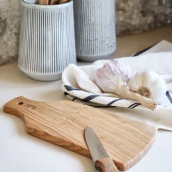 Planche à découper en bois d'olivier L25,5cm - bois clair