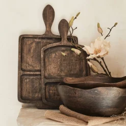 Planche de présentation en bois de manguier L43,5cm - marron