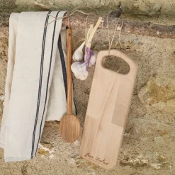 Planche de présentation en bois de hêtre - bois clair 12,5x31cm