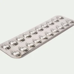 Plaque de cuisson pour 20 madeleines en fer - argenté