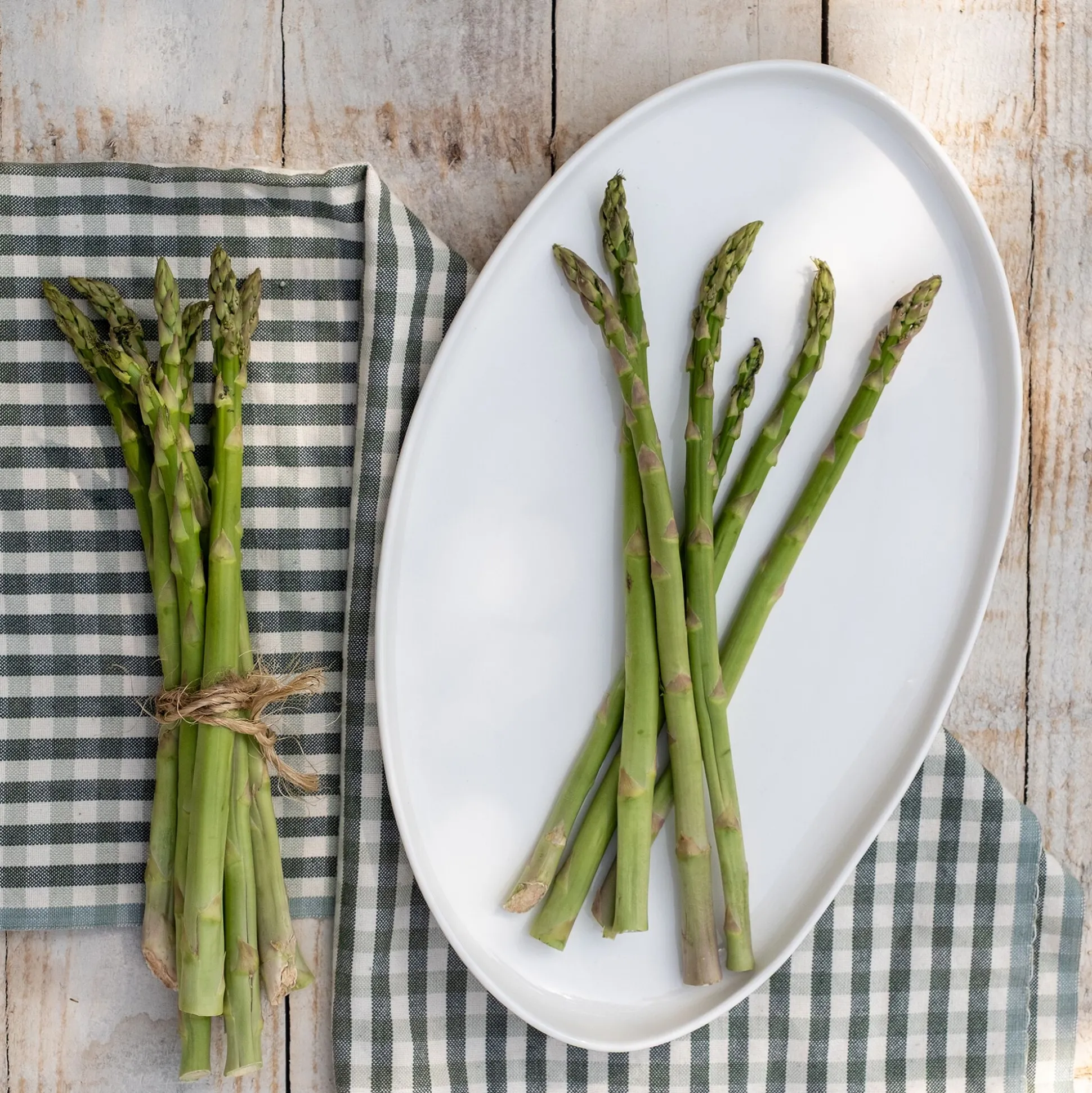 Plat de présentation en porcelaine L37cm - blanc