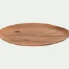 Plat de présentation organique en bois de manguier L36cm - naturel