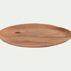 Plat de présentation organique en bois de manguier L36cm - naturel