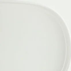 Plat ovale en porcelaine L33cm - blanc