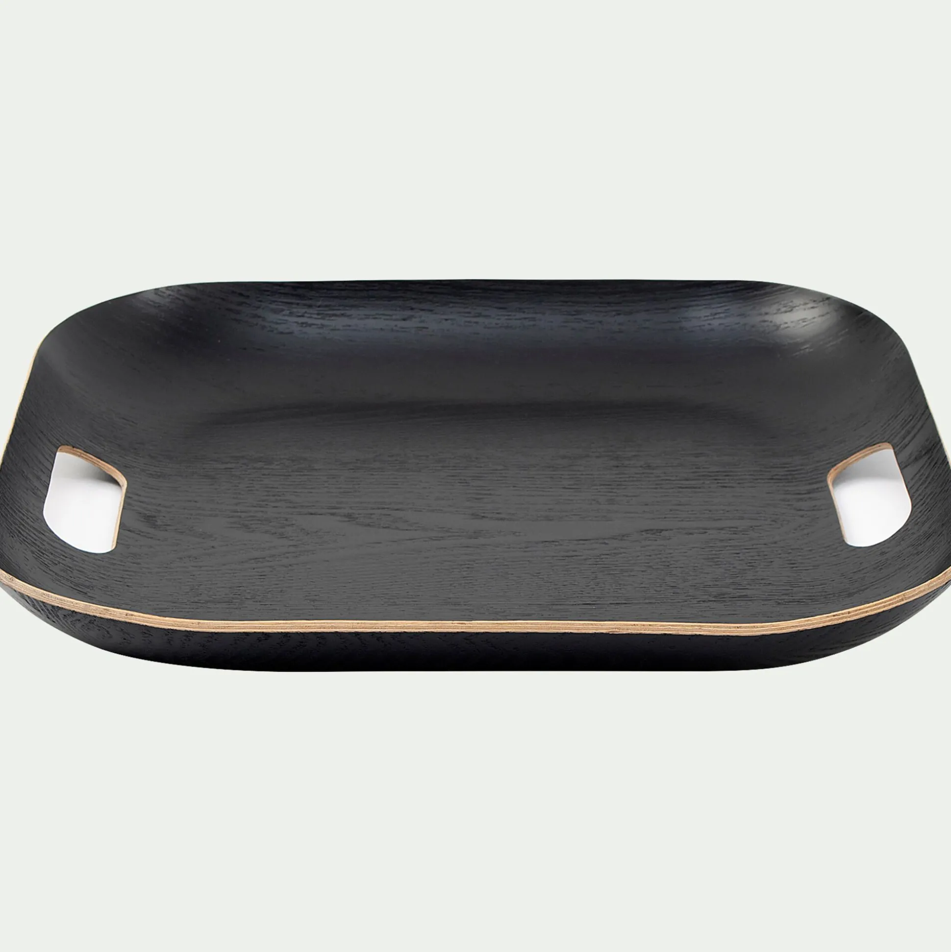 Plateau carré en bois L39xl39cm - noir