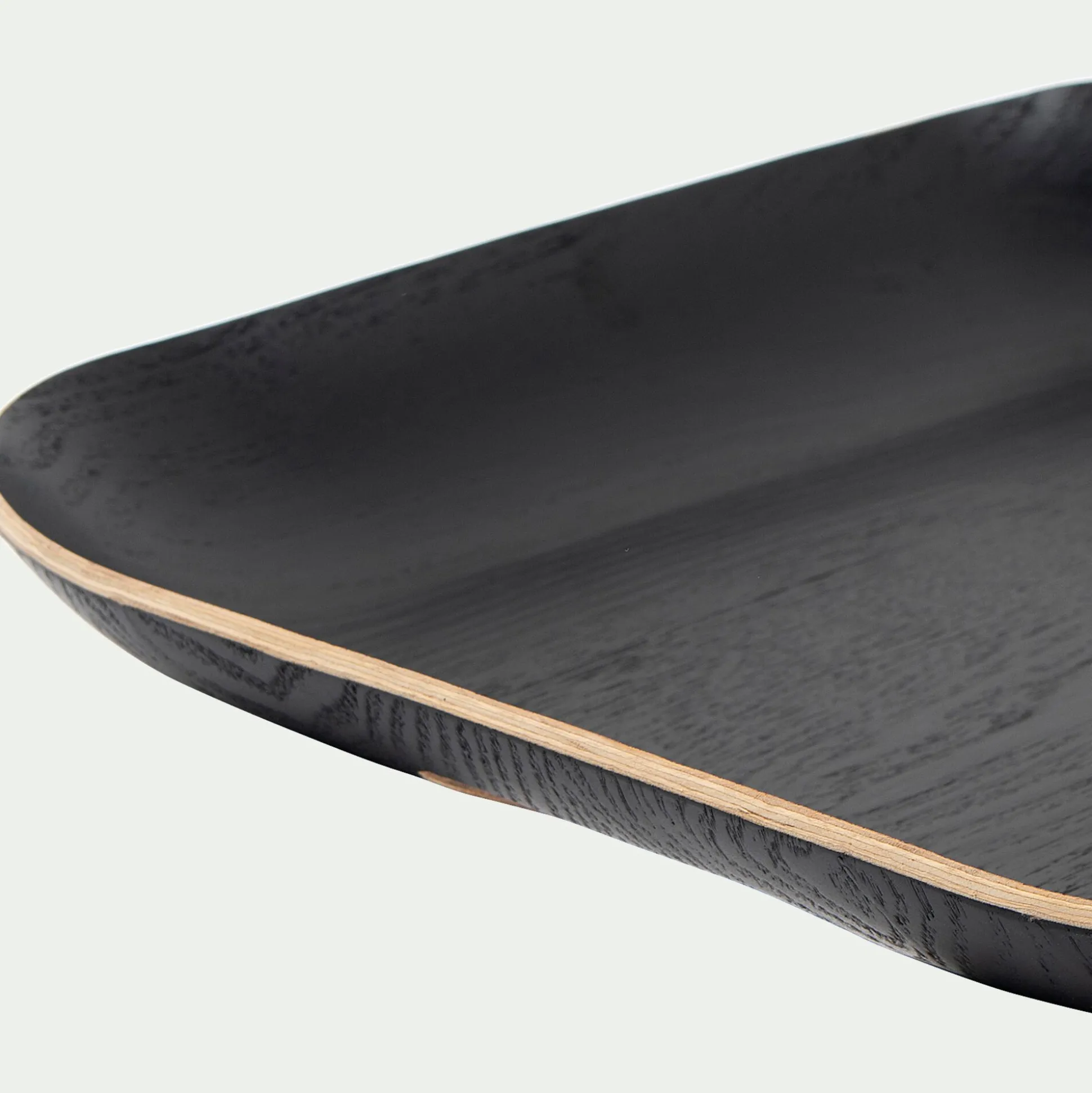 Plateau carré en bois L39xl39cm - noir