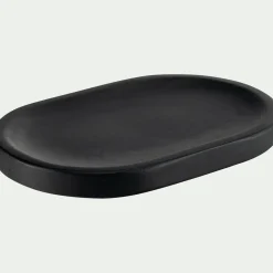 Plateau déco en bois de manguier 30x20cm - noir