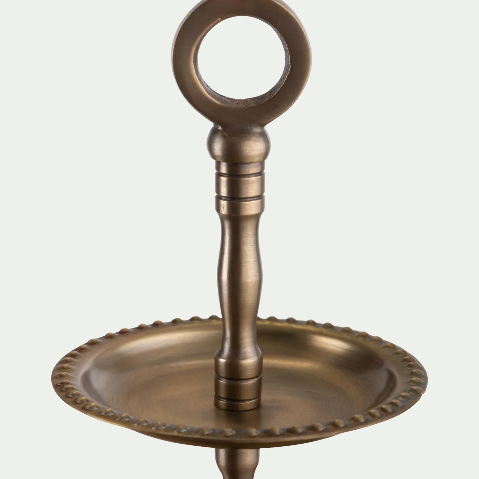 Plateau décoratif à 2 étages - doré