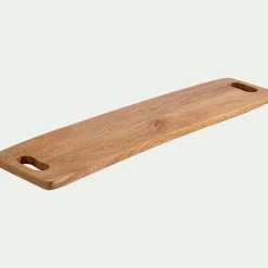 Plateau de présentation en bois de manguier L60cm - bois foncé