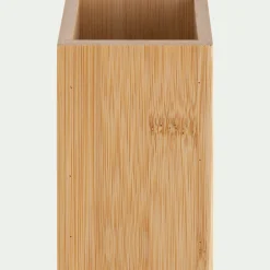 Porte brosse à dent en bambou - naturel