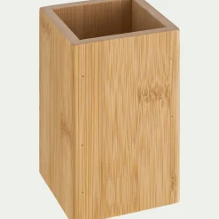 Porte brosse à dent en bambou - naturel