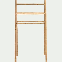 Porte serviettes en bambou - H130xl64 cm