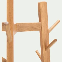 Porte-manteau sur pieds en bois H170cm - bois clair
