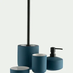 Porte-savon en grès - bleu figuerolles