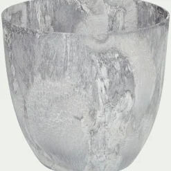 Pot à réserve d'eau H33cm - gris