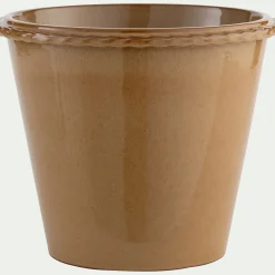 Pot en terre cuite D30cm - jaune