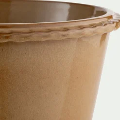 Pot en terre cuite D30cm - jaune