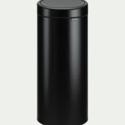 Poubelle Brabantia en acier - noir mat 30L