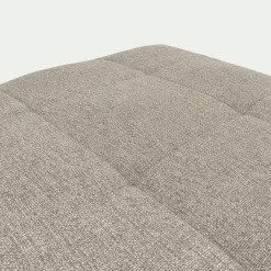 Pouf coffre en tissu - beige
