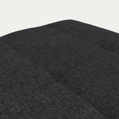 Pouf coffre en tissu - gris anthracite